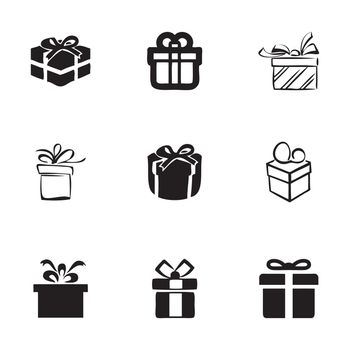 Vector gift icons set