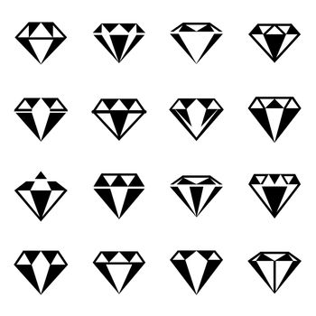Vector Diamond icon set