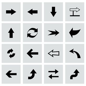 Vector arrows icon set