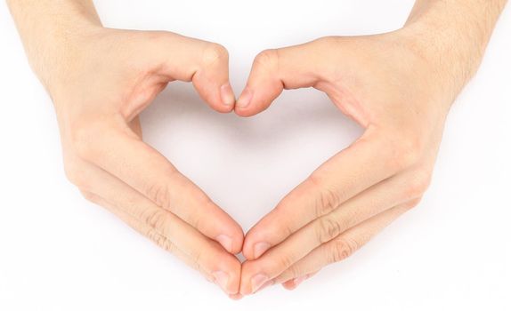 hands in the same of a heart