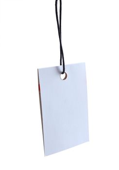 blank tag or label isolated