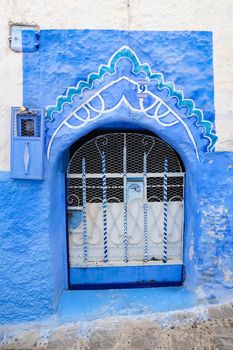 Door of a House in Chefchaouen, Morocco
