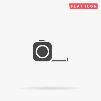 Tape measure flat vector icon