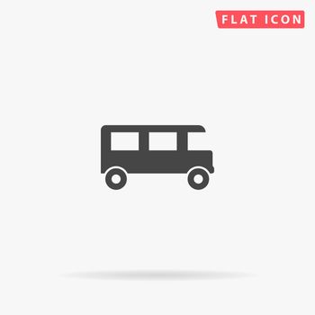 Bus flat vector icon