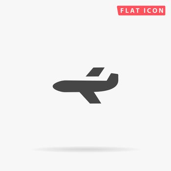 Plane flat vector icon