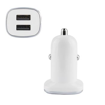 car charger from the cigarette lighter for phone tablet, on a white background