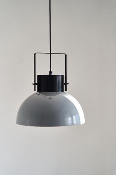 Modern gray loft chandelier. Loft style incandescent lamp.