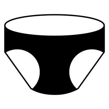 Underwear pictogram vector illustration.