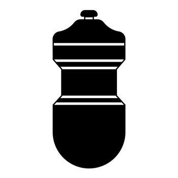 Sport water bottle pictogram vector illustration.