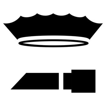 Drag queen concept pictogram vector illustration.