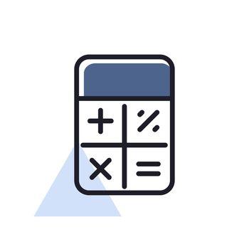 Calculator icon vector. Finances sign