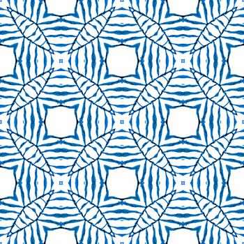 Hand drawn green mosaic seamless border. Blue fine boho chic summer design. Mosaic seamless pattern. Textile ready incredible print, swimwear fabric, wallpaper, wrapping.