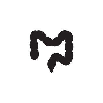 Intestines icon logo free vector 