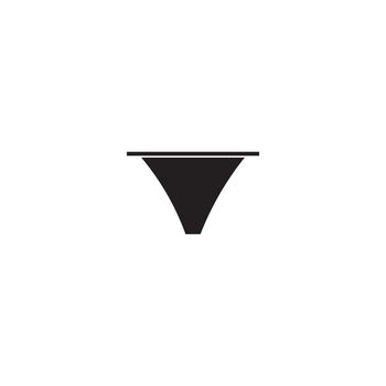 Woman underwear logo free vector 