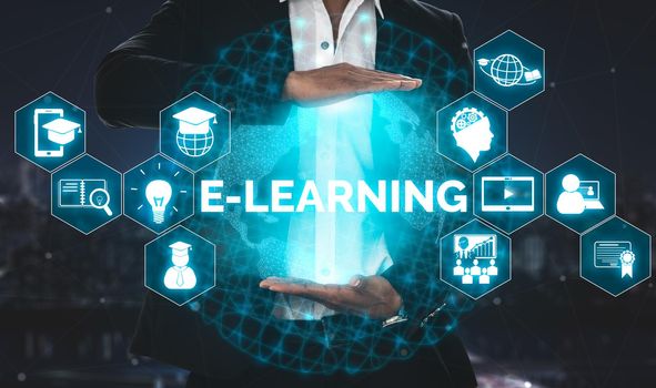 E-learning for Student and University Concept
