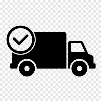 Delivery logistic truck icon simple design