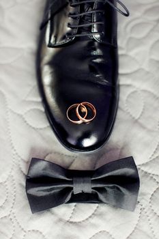 Composition with groom set. Men's accessories.