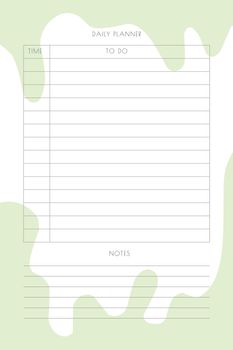 organizer daily weekly monthly planner to do list with delicate minimalist design