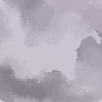 gray clouds watercolor background with drips blots and smudge stains