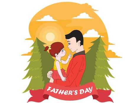 you can use Father and daughter hugging together to design banners, posters, backgrounds,..etc.