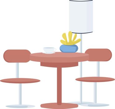 Cafeteria meal semi flat color vector object
