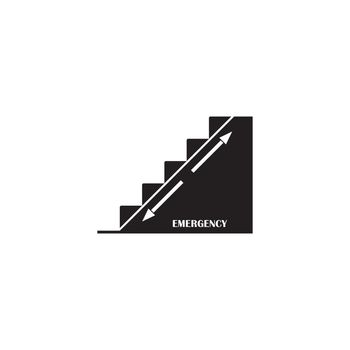 emergency stairs icon