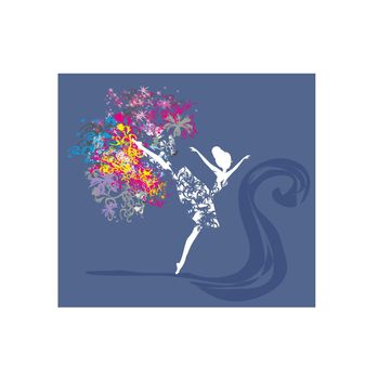ballerina - abstract card 