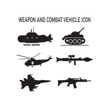 weapon and combat vehicle icon