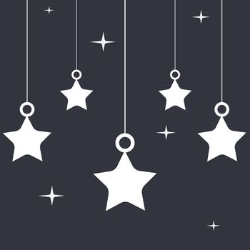 Twinkle little star on the sky background