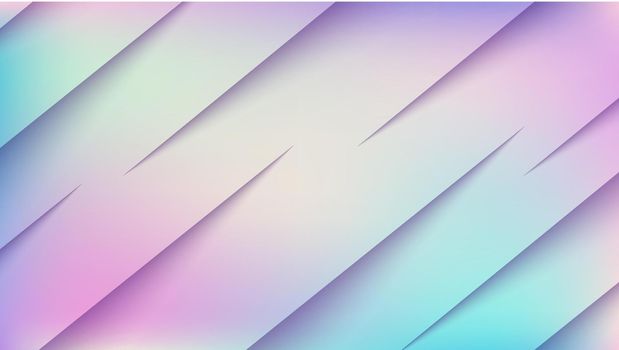 Abstract holograpic color blurred background diagonal lines paper cut