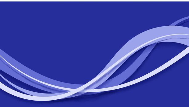 Abstract background banner design blue and white wave lines. Vector illustration