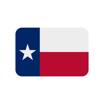 Texas flag vector icon on white background