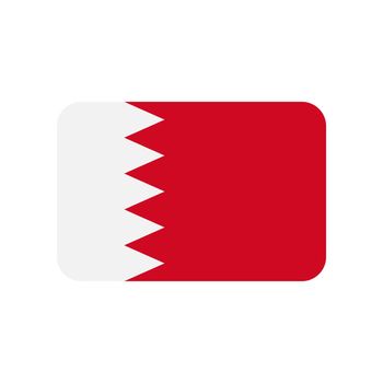 Bahrain flag vector icon on white background