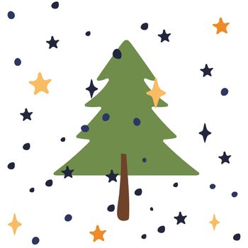 Christmas tree fir vector