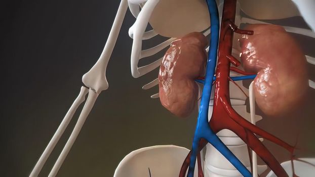 3D Medical of Kidney Circulation