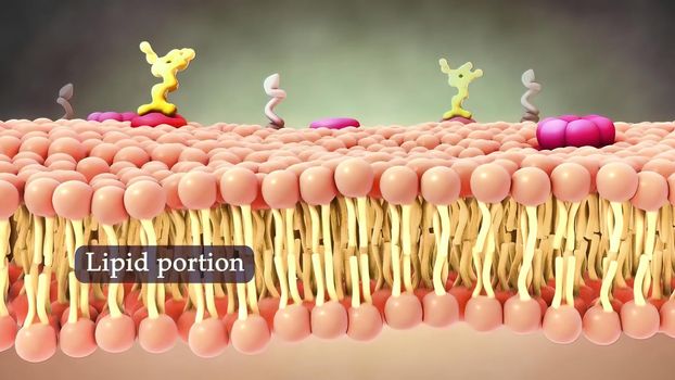 Animated clip showing the lipid layer