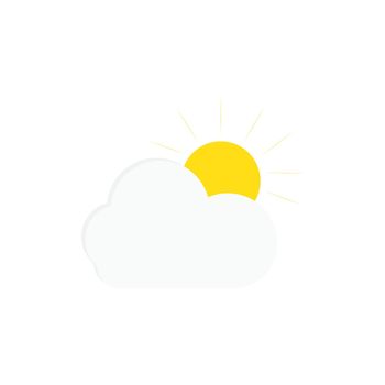 Cloud and weather icon template vector design