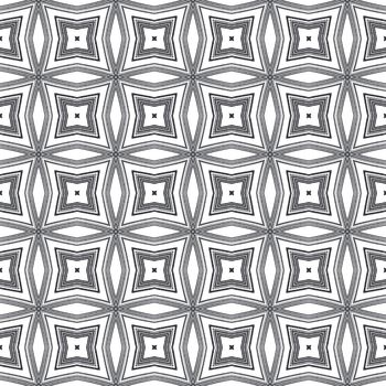 Exotic seamless pattern. Black symmetrical