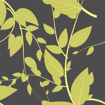 Branch for print design. Vintage seamless floral pattern. Abstract branch for wallpaper design. Vector illustration