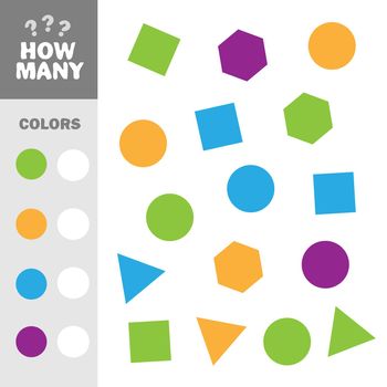 How many counting game with simple geometric shapes for kids