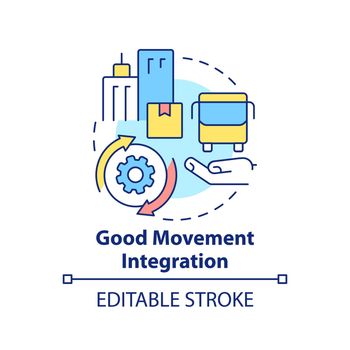 Good movement integration concept icon