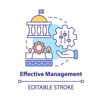 Effective management concept icon