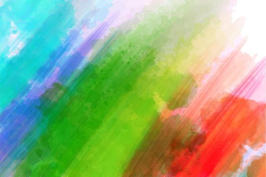 Juicy rainbow background, watercolor with distinct brush strokes