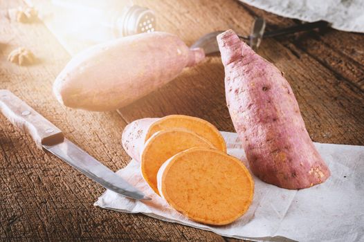 isolated sweet potato