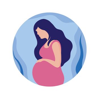 Pregnancy logo illustration