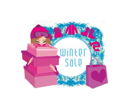 winter sale card 