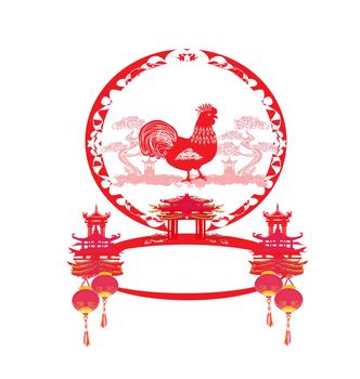 Year of rooster design for Chinese New Year 