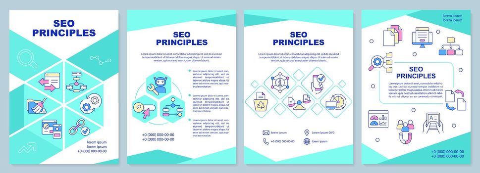 Search engine optimization principles brochure template