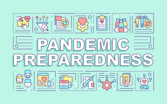 Pandemic preparedness word concepts mint banner