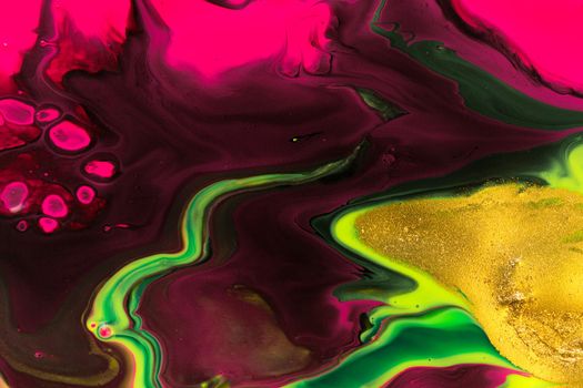 Abstract background with gold glitter. Fluorescent print